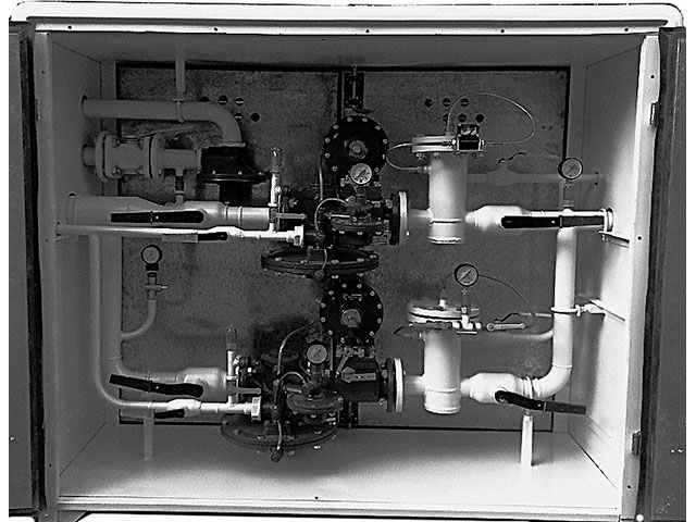 Газорегуляторный пункт шкафной с газовым обогревом ГРПШ-М
