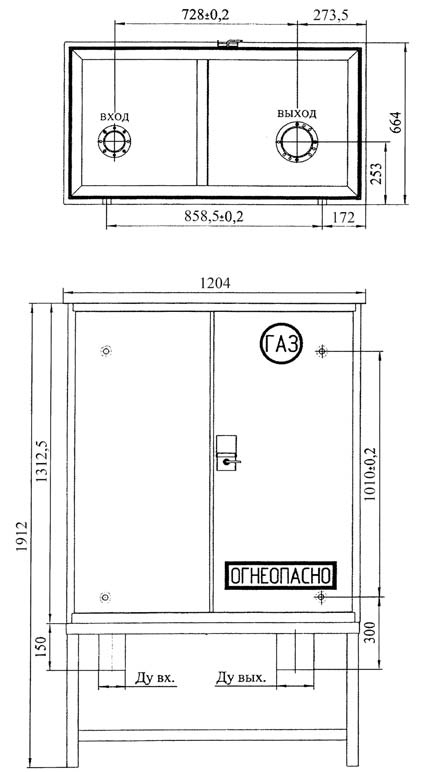 Габаритный чертеж установки ШБДГ-1500-2К