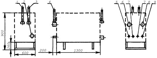 Габаритный чертеж газорегуляторной установки (ГРУ)